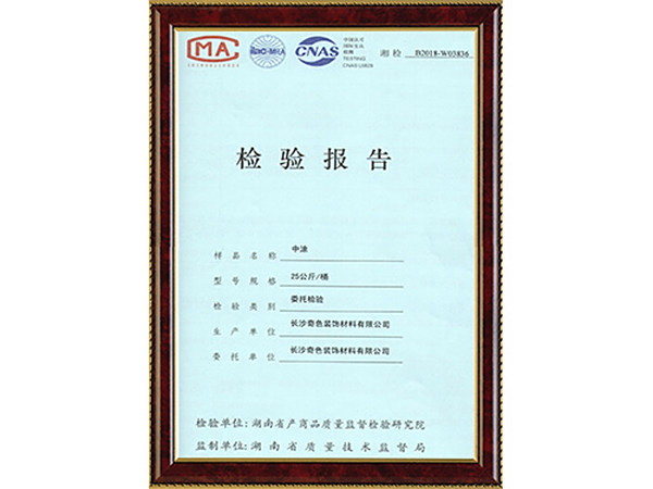 中涂-检验报告