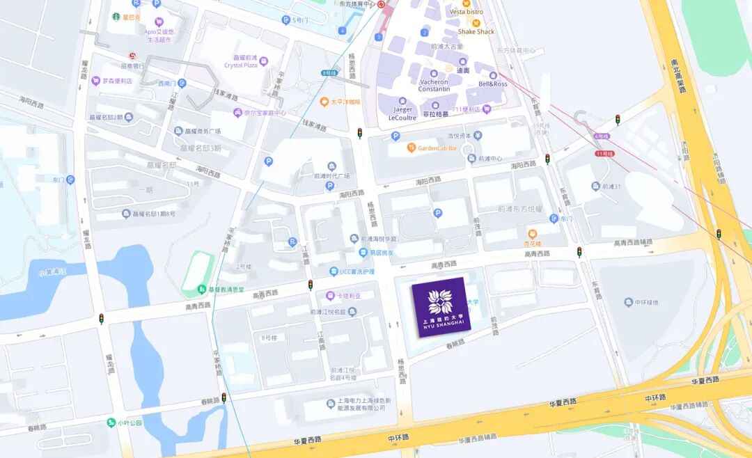 NYU Shanghai campus map