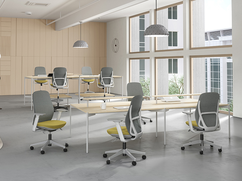 6 - Trus - Mid Back Mesh, Stool Mid Back Cushioned with Casters and Longhouse Be