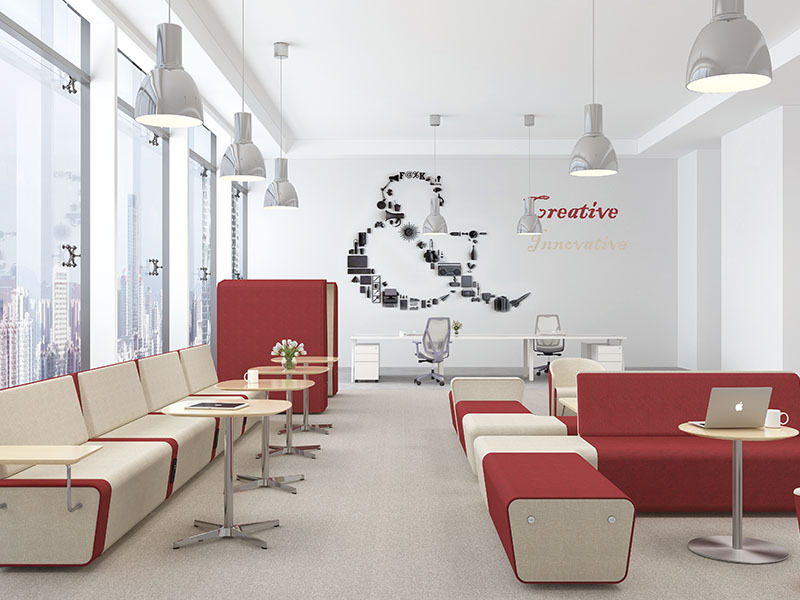 6 - Meta Bundle Sofa Bench, Cabin, Soft Square Occasional Table, Disc Table and 