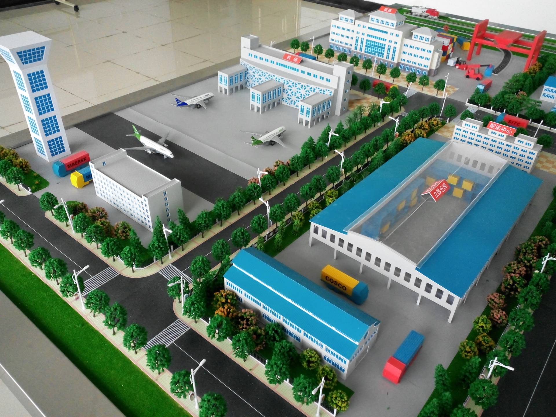 物流港口沙盘模型