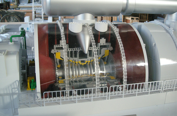 汽轮机剖面模型