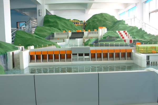 大型水利工程仿真动态综合枢纽沙盘