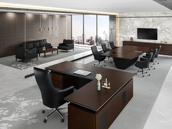 Executive Desk, Conference Table, Majesty Sofa Set and Rhythm β Executive and Gu