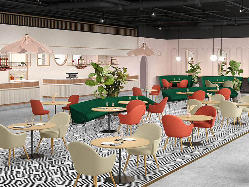 25- Playces - Restaurant - Astrid Club and Cafe Chair, Daily, Perch Low Back Sof