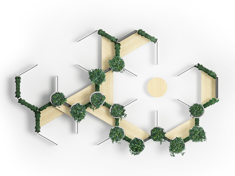 10 Clusters of Workstation (Top View)