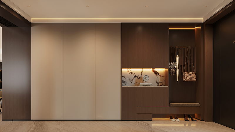 客餐厅_后门玄关