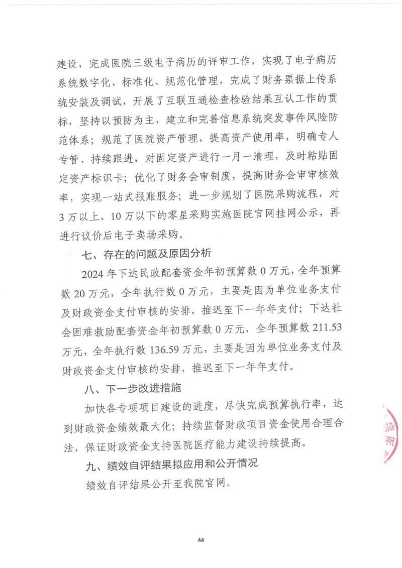 邵阳市宝庆精神病医院2024年度决算公开2025100915