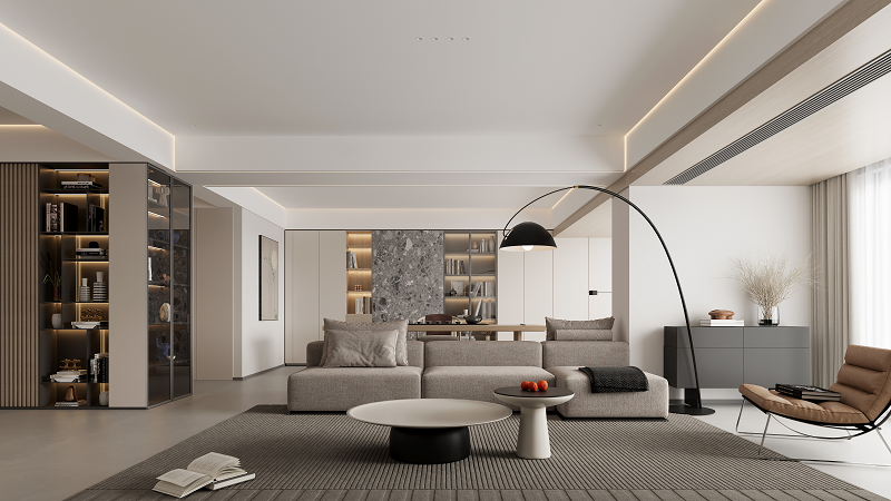 保利张总一楼沙发背景墙001