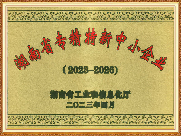 湖南省專精特新中小企業(yè)