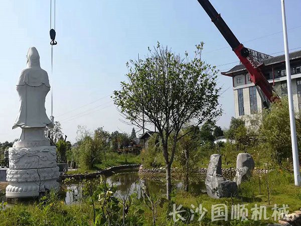 金州敬老院神像吊装