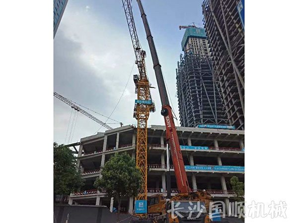 中建钢构A9项目塔吊安装