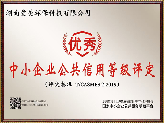 中小企业公共信用等级评定