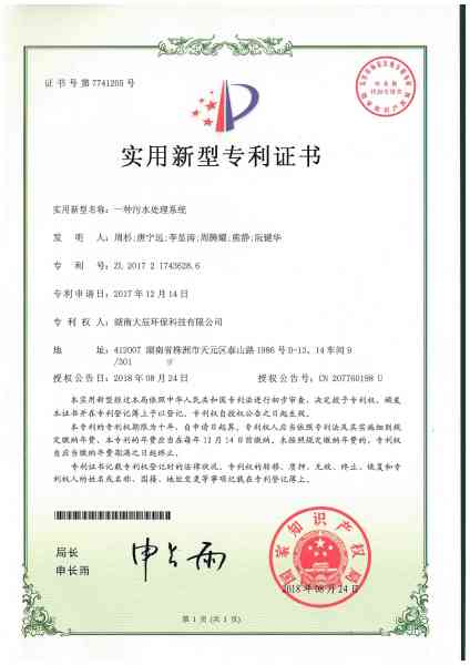 一种污水处理系统