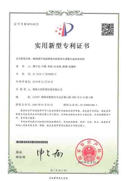 海绵城市高架桥雨水收集净化调蓄生态利用系统