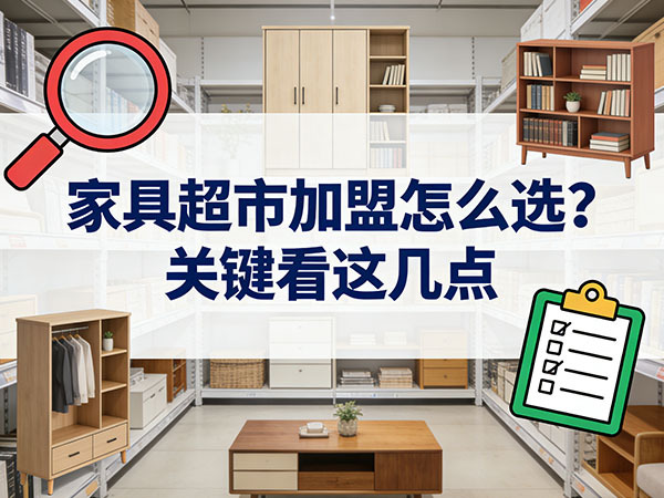 家具超市加盟怎么选？关键看这几点