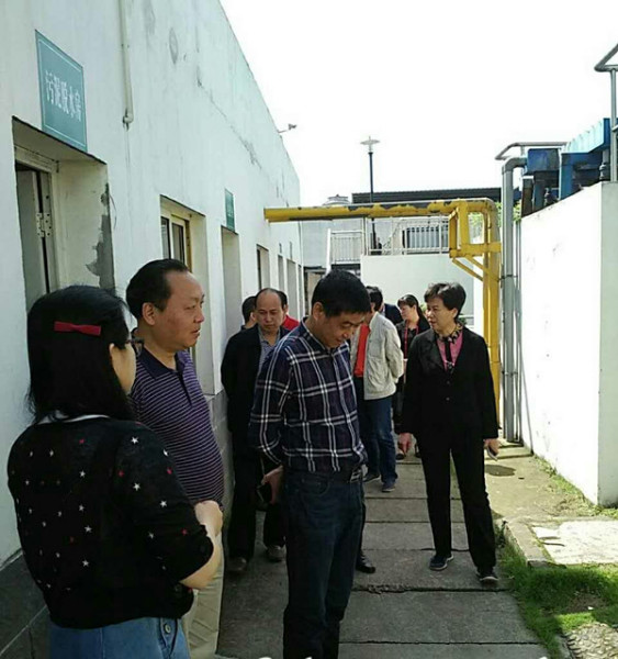 市环保局随同市人大政协领导来我公司钻石污水处理站视察工作