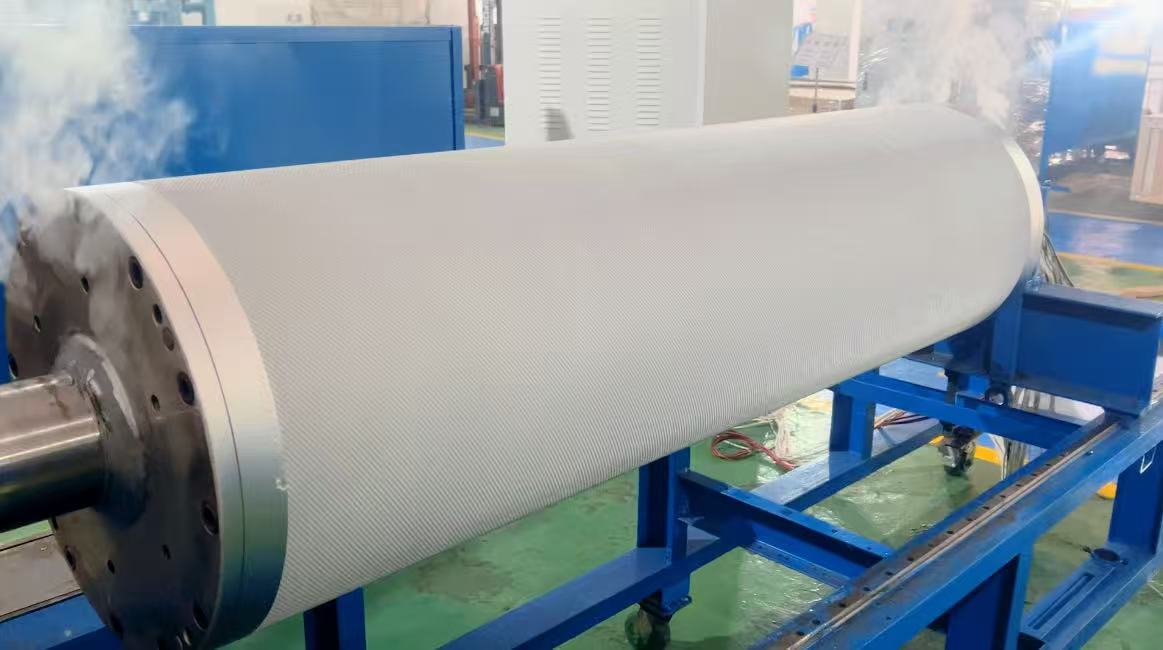 电磁加热花纹辊--升温调试中