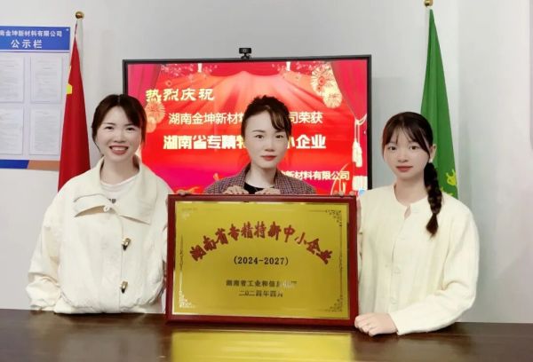 喜讯！热烈祝贺我司获得湖南省专精特新中小企业的荣誉
