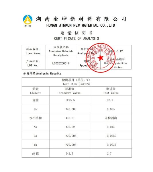 六水氯化铝