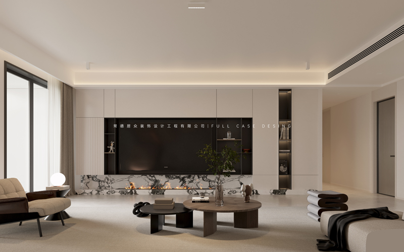 客餐厅电视背景墙001