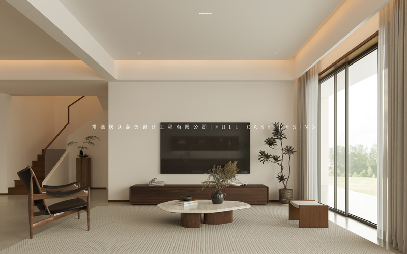 丁姐一楼客餐厅333_电视背景墙001.0000