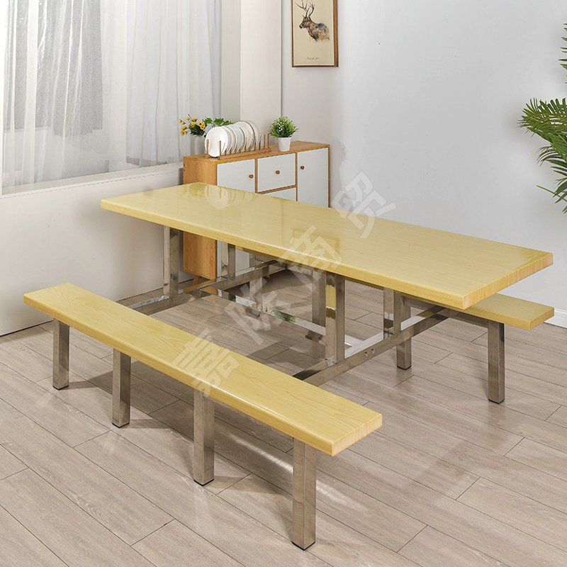 8人位楓木短條凳