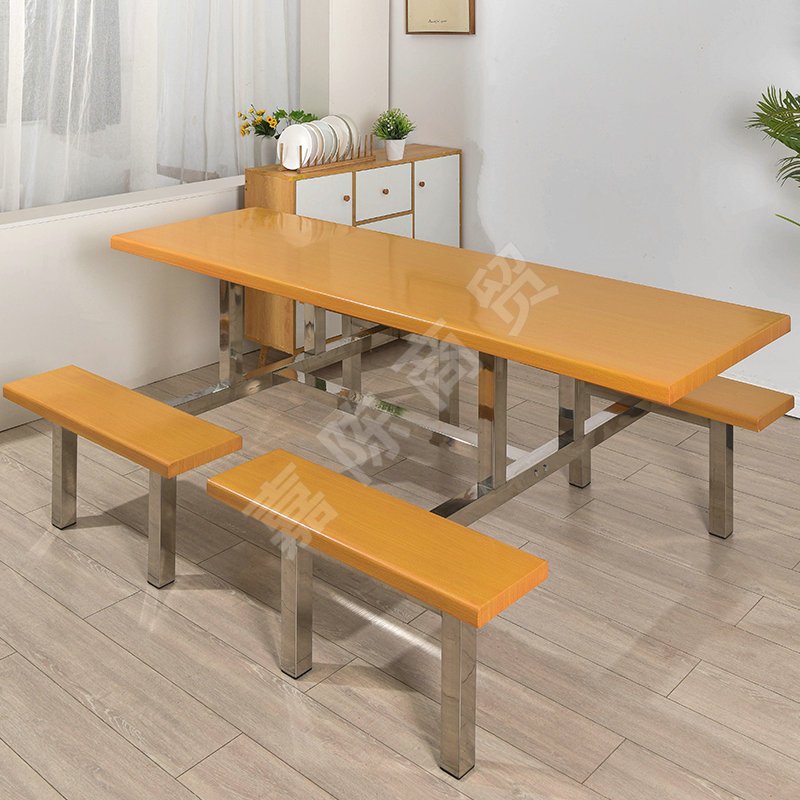 8人位楓木短條凳