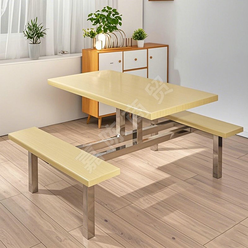 4人位雙撐桿銀絲橡條凳