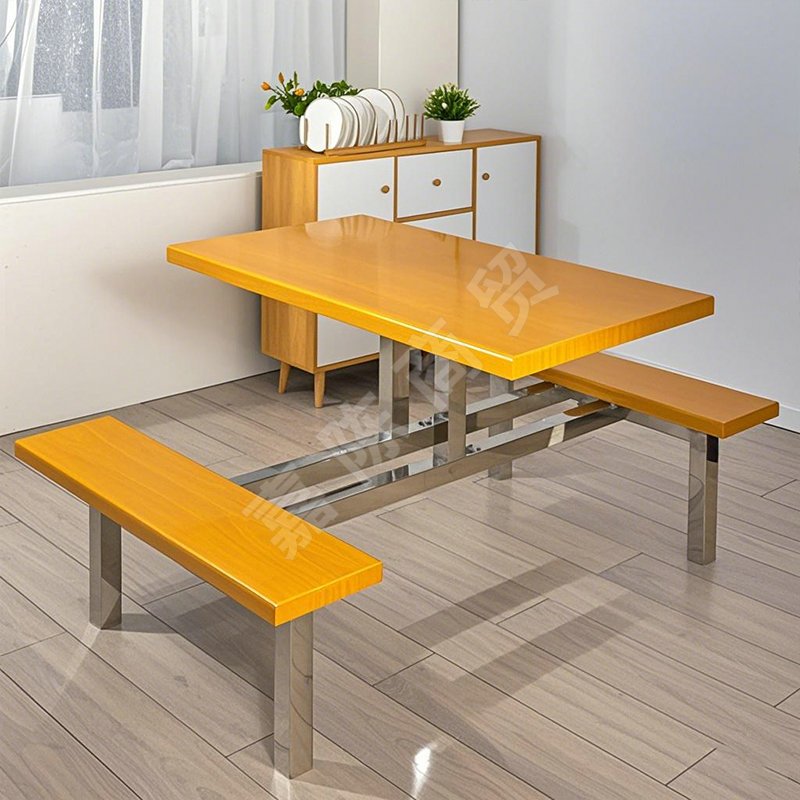 4人位雙撐桿櫸木條凳