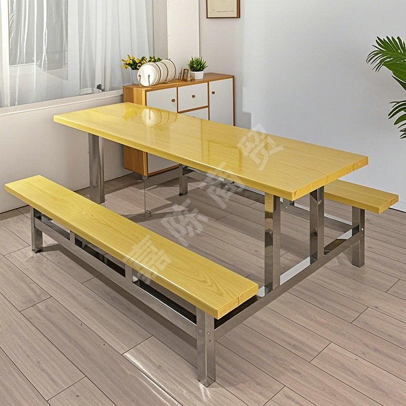 8人位拆裝長條凳楓木