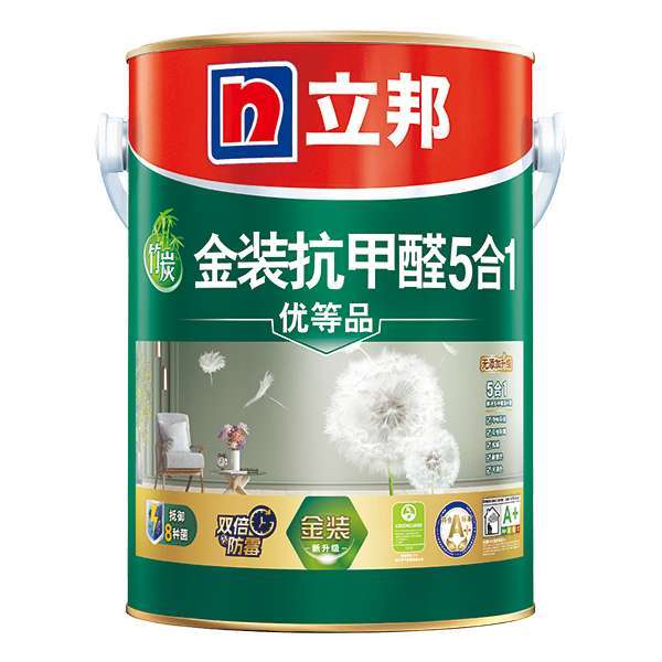 金装抗甲醛净味5合1内墙乳胶漆V2_5L