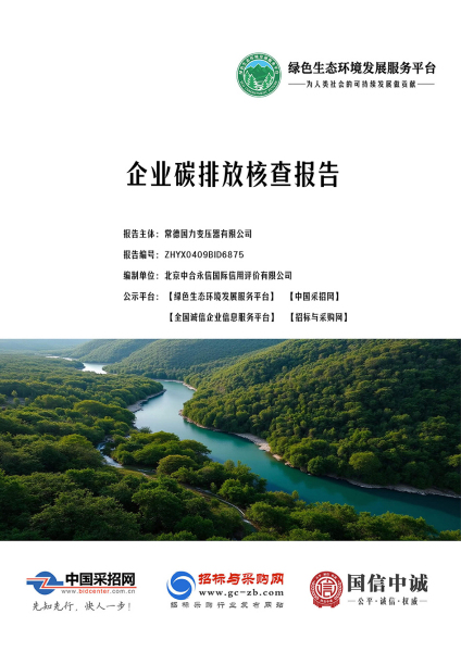 企业碳排放核查报告