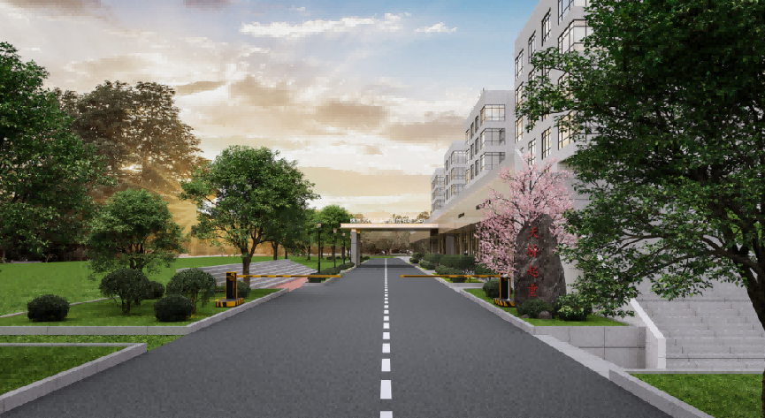 天桥起重道路外观