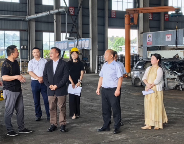 沈裕谋厅长到株洲沐鑫再生资源综合利用公司调研 并开展安全生产检查