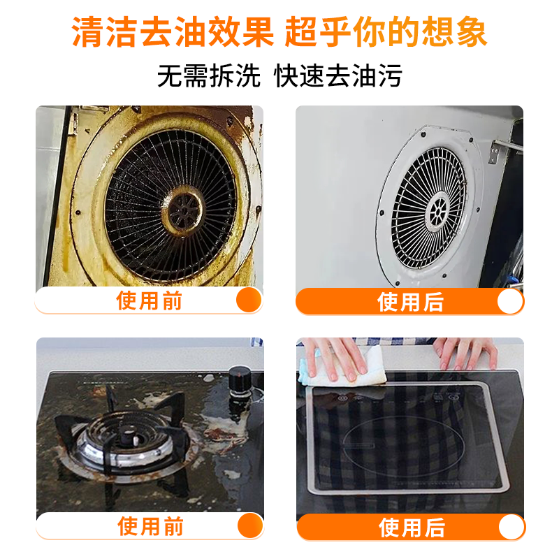厨房重油污净